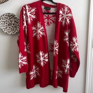 Lane Bryant Snowflake Cardigan